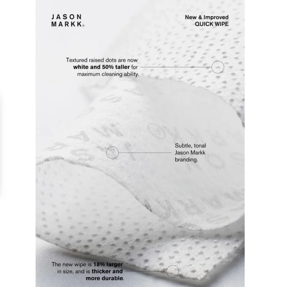 Jason Markk Quick Wipes Premium Dual Textured Sneaker Cleaning Wipe 30 Count NIB